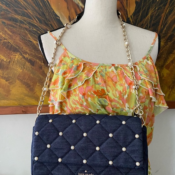 Kate Spade ♠️ Denim Shoulder Bag - Picture 5 of 5